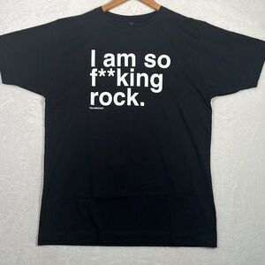 Tim Minchin concert release “I am so F**king rock” Black T-shirt‎ Men Medium New